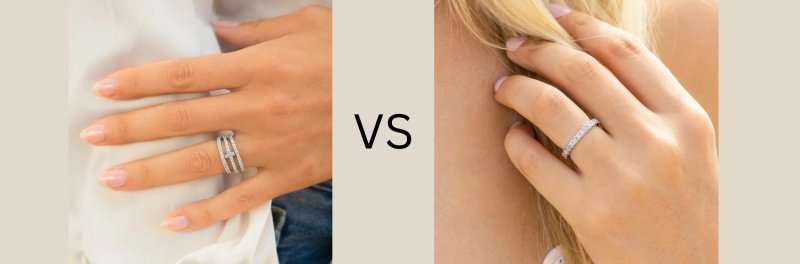 Stacked rings vs Single rings for wedding: Pros and Cons - British D'sire