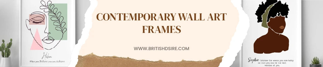 Elevate your space with our contemporary wall art frames, adding modern flair and style to any room.