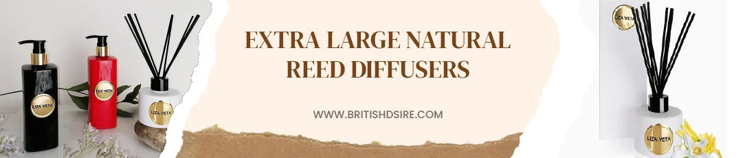 Experience the ultimate in fragrance diffusion with our extra-large natural reed diffusers.