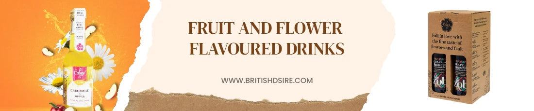 Savor the refreshing blend of fruit and floral notes in our delightful range of flavored drinks.