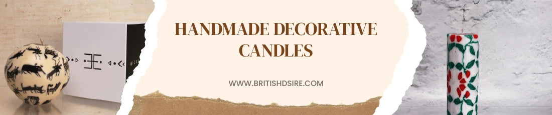Discover our exquisite handmade decorative candles, each crafted with care to add charm and ambiance to any space.