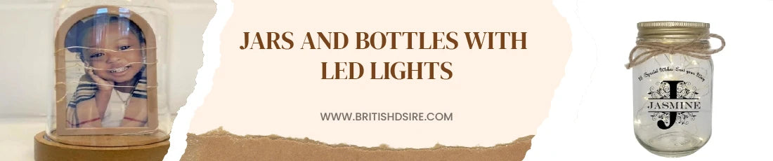 Illuminate your space with our LED light jars – enchanting works of art that bring magic to any room.