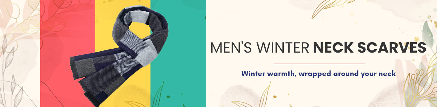 Lightweight neck scarves for men