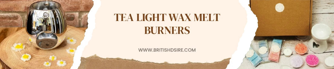 Elevate your ambiance with our tea light wax melt burners.