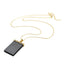 Pearlz Ocean Rectangle Shaped Black Onyx Pendant Necklace for Girls and Women