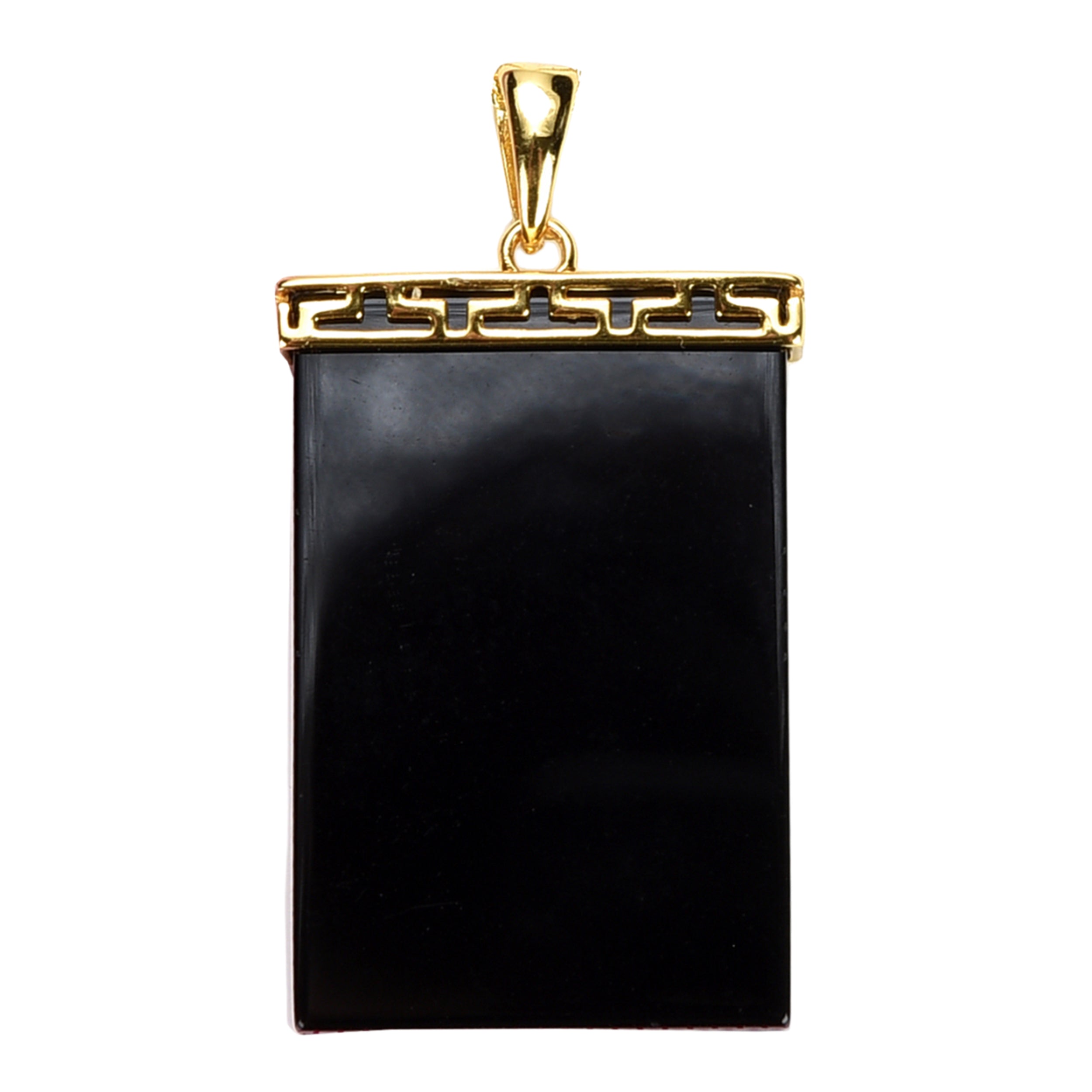 Pearlz Ocean Rectangle Shaped Black Onyx Pendant Necklace for Girls and Women Secondary image