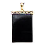 Pearlz Ocean Rectangle Shaped Black Onyx Pendant Necklace for Girls and Women