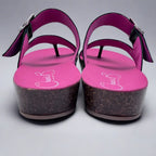 Je Suis - Green army flat cork sandal - Chanii B