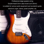 0.5m JINGHUA 6.5mm Audio Cable Male to Male Microphone Instrument Tuning Cable - British D'sire