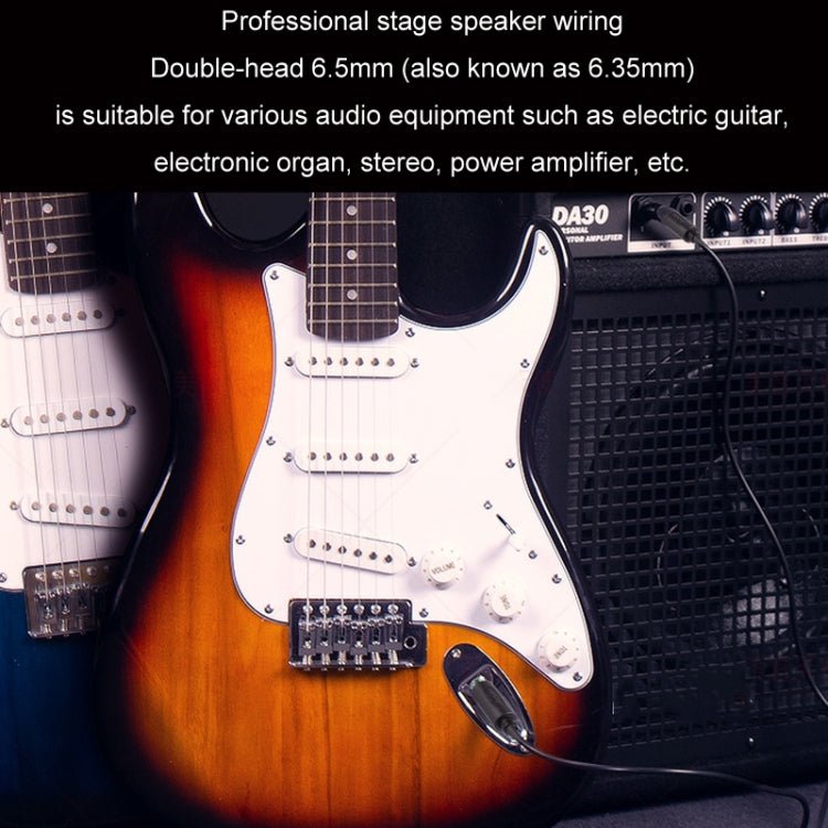 0.5m JINGHUA 6.5mm Audio Cable Male to Male Microphone Instrument Tuning Cable - British D'sire