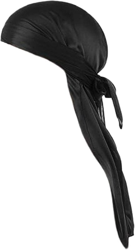 1 Pcs Silky Cap, Velvet Durag for Men and Women - Perfect for 360 Waves, Dreadlocks and, Premium Velvet for Headwrap, Ultra - Soft, Accessory(Black) - Fashion Headbands - British D'sire Main image