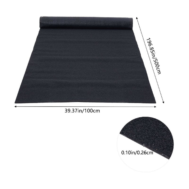 1 Roll 5x1m Black Asphalt Shingles Bitumen Houses Shed Roofing Decoration - Asphalt Shingle - British D'sire