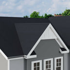 1 Roll 5x1m Black Asphalt Shingles Bitumen Houses Shed Roofing Decoration - Asphalt Shingle - British D'sire