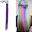 10 PCS Chemical Fiber Wig One - Step Gradient Color Single Card Wig, Stretched Length:24inches(22) - British D'sire