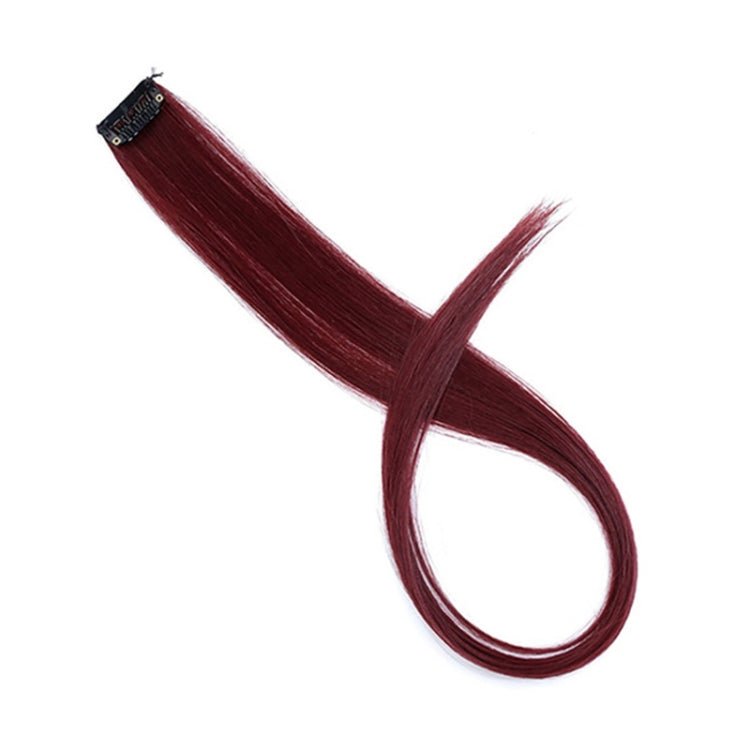 10 PCS Chemical Fiber Wig One-Step Gradient Color Single Card Wig, Stretched Length:24inches(25#) Secondary image