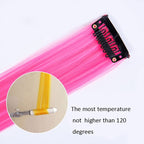 10 PCS Chemical Fiber Wig One - Step Gradient Color Single Card Wig, Stretched Length:24inches(28) - British D'sire