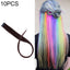 10 PCS Chemical Fiber Wig One - Step Gradient Color Single Card Wig, Stretched Length:24inches(30) - British D'sire