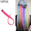 10 PCS Chemical Fiber Wig One - Step Gradient Color Single Card Wig, Stretched Length:24inches(36) - British D'sire
