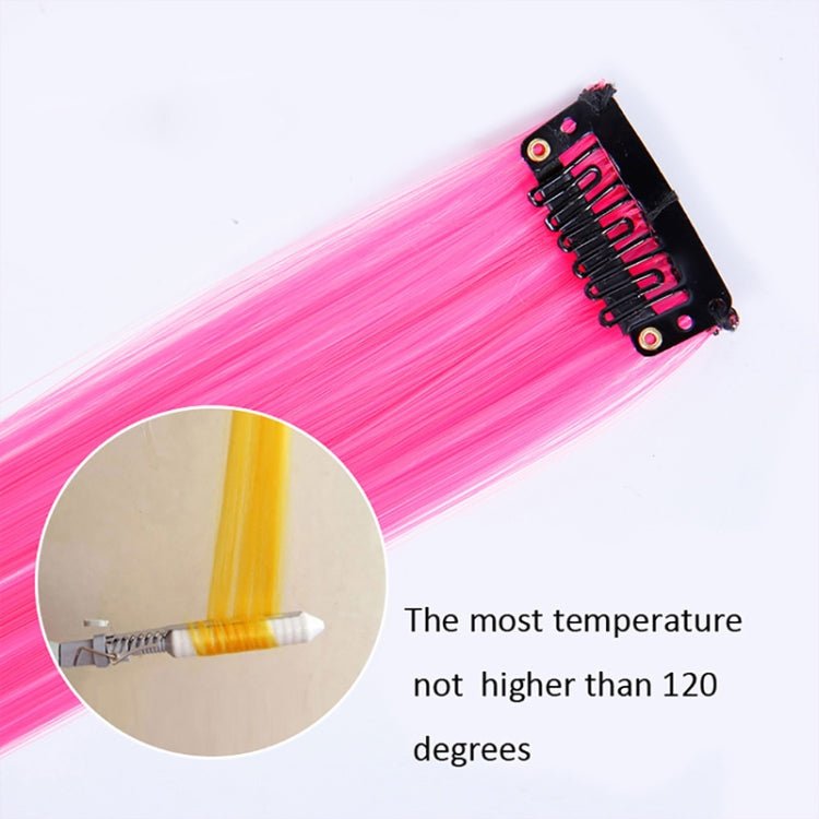 10 PCS Chemical Fiber Wig One - Step Gradient Color Single Card Wig, Stretched Length:24inches(56) - British D'sire