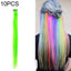 10 PCS Chemical Fiber Wig One - Step Gradient Color Single Card Wig, Stretched Length:24inches(56) - British D'sire