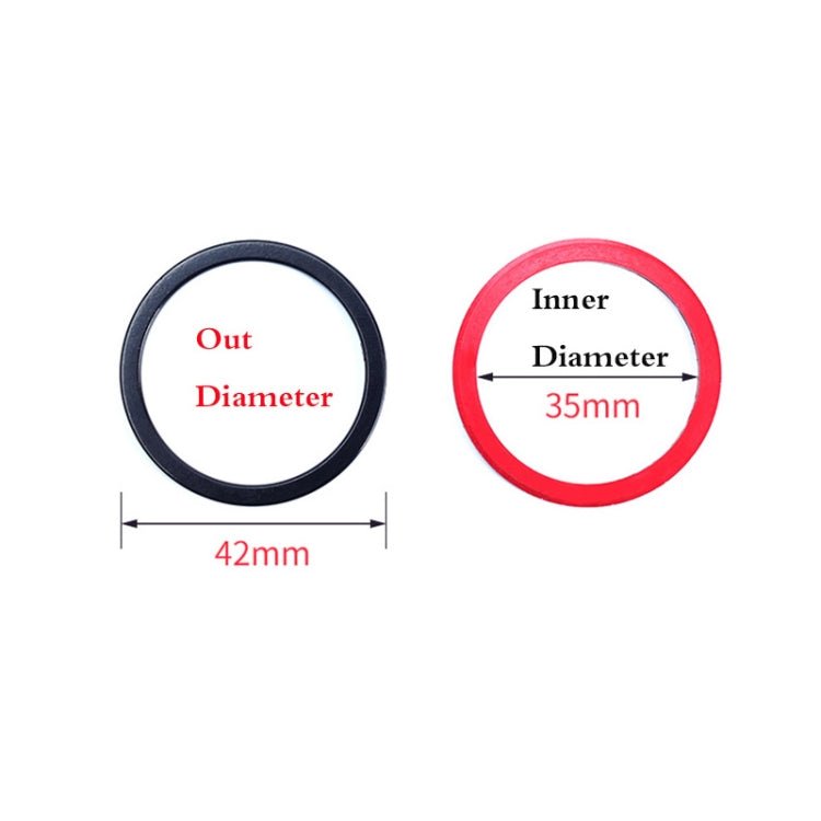 10 PCS FMFXTR Bicycle BB Middle Shaft Flying Wheel Cushion, Thickness: 1.5mm (Red) - British D'sire