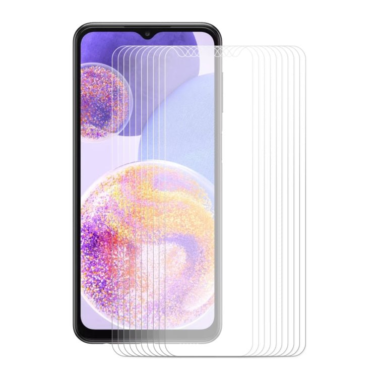 10 PCS For Samsung Galaxy A23 ENKAY Hat-Prince 0.26mm 9H 2.5D Tempered Glass Screen Film - British D'sire Main image