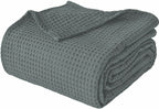 100% Cotton Luxury Waffle Weave Bed Throws and Bedspreads Sofa Cover, Large Travel Bedspread - Bed Spreads - British D'sire