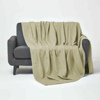 100% Cotton Luxury Waffle Weave Bed Throws and Bedspreads Sofa Cover, Large Travel Bedspread - Bed Spreads - British D'sire