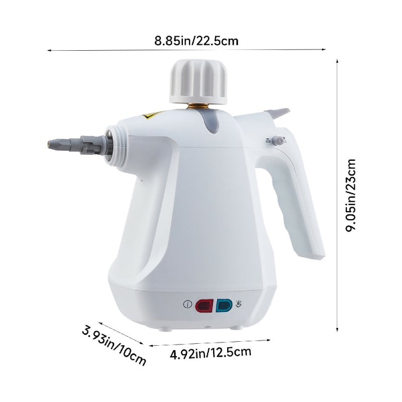 1000W White Handheld Steam Cleaner - Steam Cleaner - British D'sire