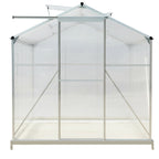 10ft × 6ft Polycarbonate Aluminium Greenhouse with Foundation - Greenhouse - British D'sire