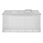 10ft × 6ft Polycarbonate Aluminium Greenhouse with Sliding Door - Greenhouse - British D'sire