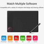 10Moons G30 Magic Circle Digital Tablet Can Be Connected To Mobile Phone Hand - Painted Board Painting Drawing Board with 8192 Passive Pen - British D'sire