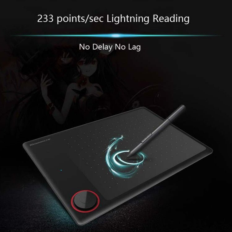 10Moons G30 Magic Circle Digital Tablet Can Be Connected To Mobile Phone Hand - Painted Board Painting Drawing Board with 8192 Passive Pen - British D'sire