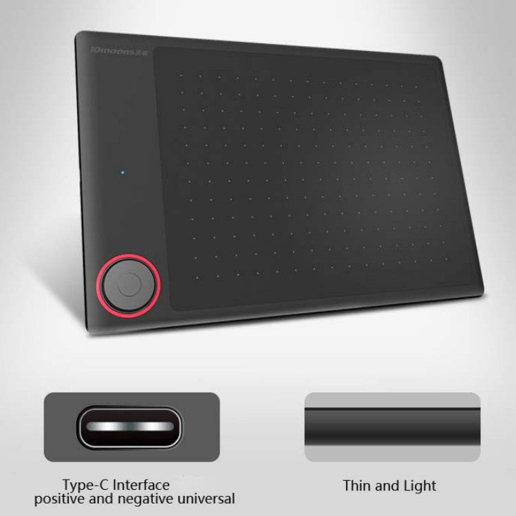 10Moons G30 Magic Circle Digital Tablet Can Be Connected To Mobile Phone Hand - Painted Board Painting Drawing Board with 8192 Passive Pen - British D'sire