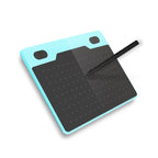 10Moons T503 Drawing Tablet Can Be Connected to mobile Phone Tablet with 8192 Passive Pen(Blue) - British D'sire