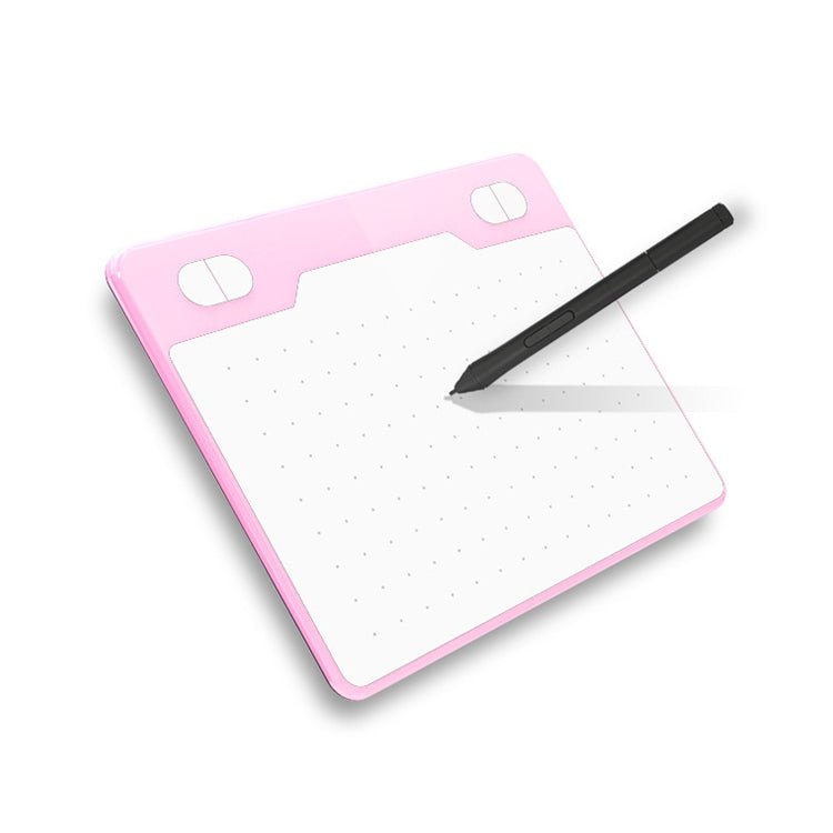 10Moons T503 Drawing Tablet Can Be Connected to mobile Phone Tablet with 8192 Passive Pen(Pink) - British D'sire Main image