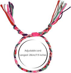 10pcs Woven Bracelets Handmade Friendship Colorful Braided Bracelet Wrist Ankle for Unisex Men Women - Bracelets - British D'sire