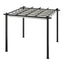 10x10ft Aluminium Pergola with Retractable Roof - Pergola - British D'sire