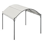 10x10ft Outdoor Metal Arched Pergola with Canopy - Pergola - British D'sire