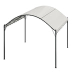 10x10ft Outdoor Metal Arched Pergola with Canopy - Pergola - British D'sire
