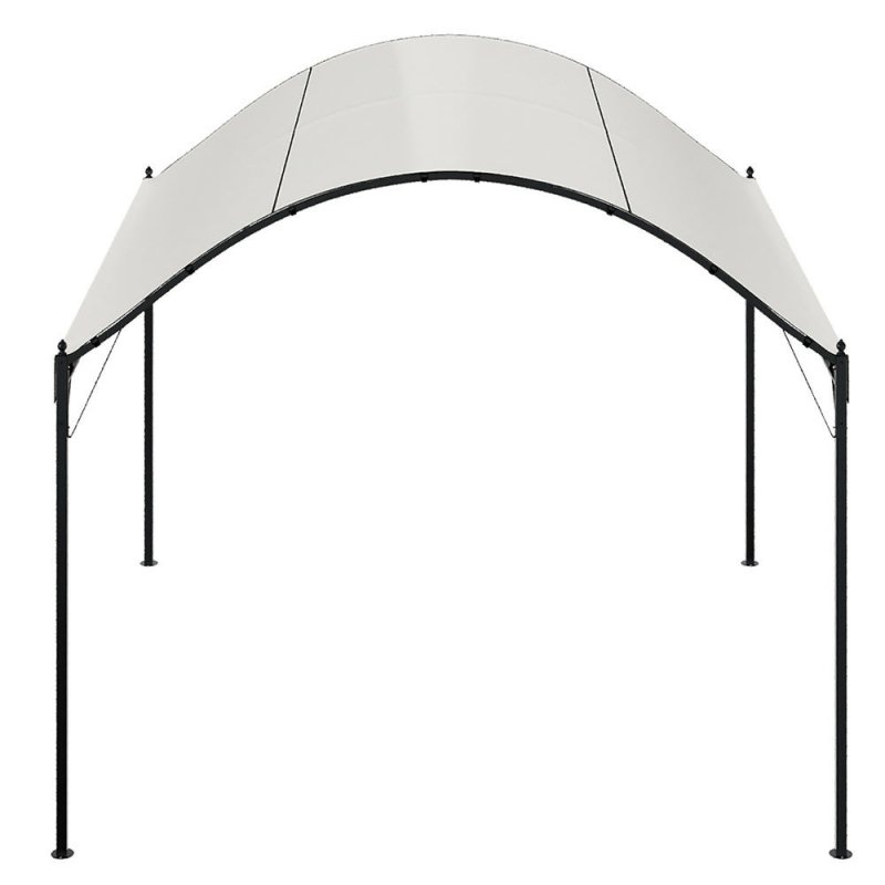 10x10ft Outdoor Metal Arched Pergola with Canopy - Pergola - British D'sire