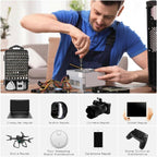 110 in 1 Magnetic Plum Screwdriver Mobile Phone Disassembly Repair Tool (Black) - Screwdriver - British D'sire