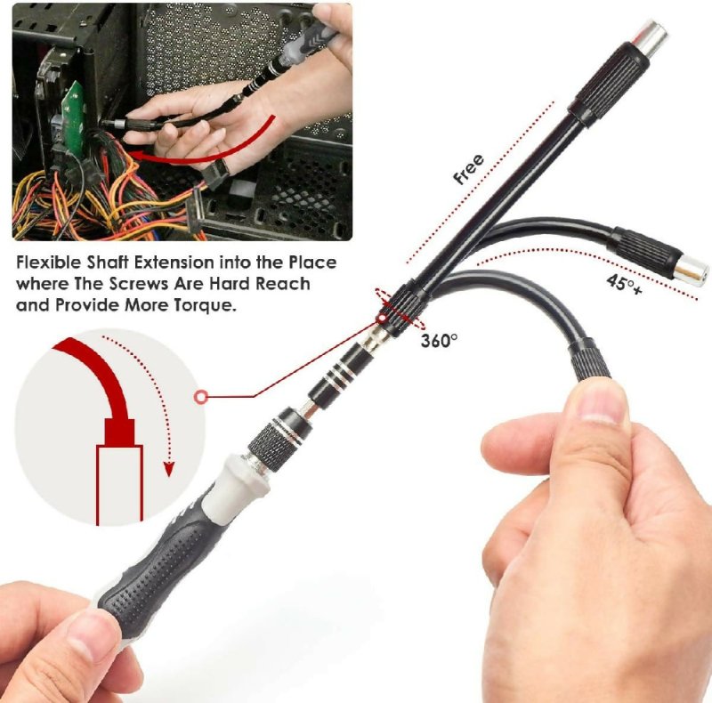 110 in 1 Magnetic Plum Screwdriver Mobile Phone Disassembly Repair Tool (Black) - Screwdriver - British D'sire