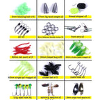 110 PCS / Box HENGJIA Sea Bass Fake Soft Bait Fishing Gear Accessories Freshwater Bait - British D'sire