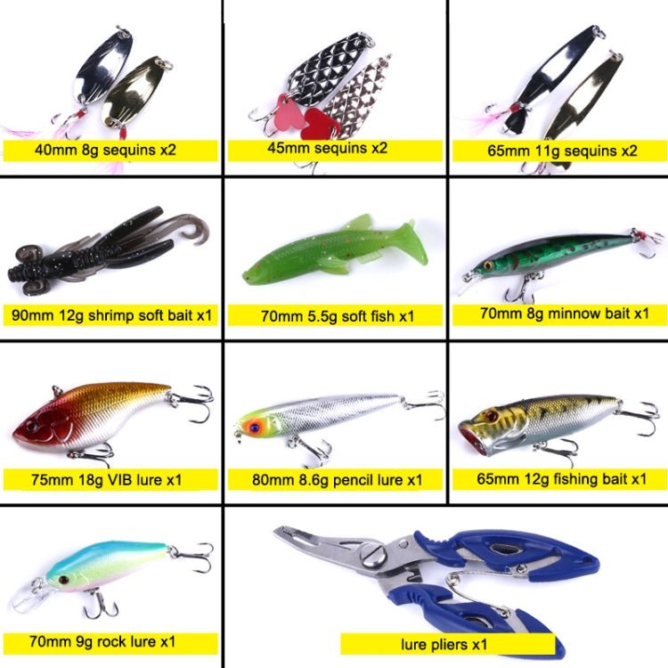 110 PCS / Box HENGJIA Sea Bass Fake Soft Bait Fishing Gear Accessories Freshwater Bait - British D'sire