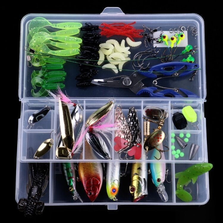 110 PCS / Box HENGJIA Sea Bass Fake Soft Bait Fishing Gear Accessories Freshwater Bait - British D'sire