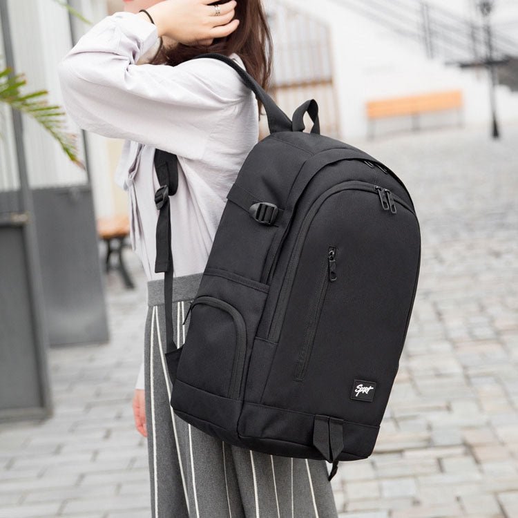 1107 Student Bag Leisure Backpack(Black) Secondary image