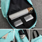 1107 Student Bag Leisure Backpack(Gray) - British D'sire