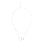 Two Circle Interlocking Pendant Necklace Nichestar