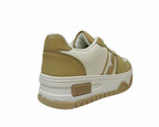 Women's Faux Leather Chunky Sole Lace Up Trainers